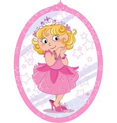 Cute princess vector image