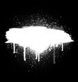 Black and white paint splatter vector image