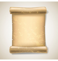 Old scroll on grey vector image