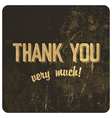 Thank you words vector image