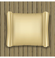 Old scroll on wood vector image