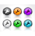 Website menu items vector image