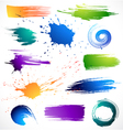 Collection of brush strokes Collection of brush strokes vector image