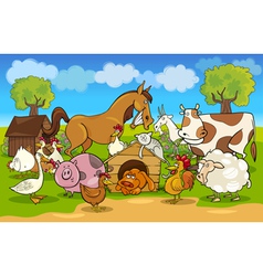 Farm animals vector image