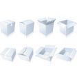 Blank cardboard boxes vector image