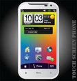Touch screen phone vector image
