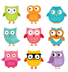 Owls set Owls set vector image