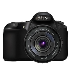 Digital SLR photo camera vector image