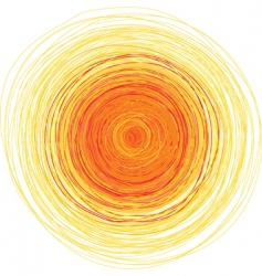 Shining sun vector image