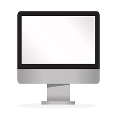 Lcd tv monitor isolated vector image