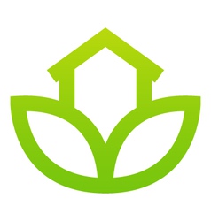 Green house sign vector image