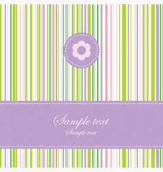 Floral card vector image