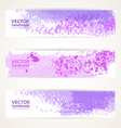 Background color banners with abstract texture vector image