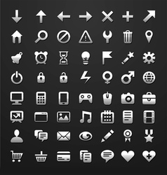 Icons for software or websites vector image