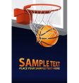 Vector basketball poster vector image