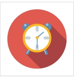 Alarm clock flat icon vector image