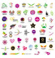 Collection of logos for cosmetics vector image