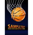 Vector basketball poster vector image