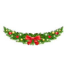 Xmas garland vector image