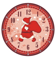 Christmas Clock Face vector image