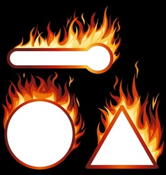 Flame Frames vector image