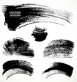 Figured brushstrokes brush and ink vector image