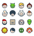 Social characters vector image