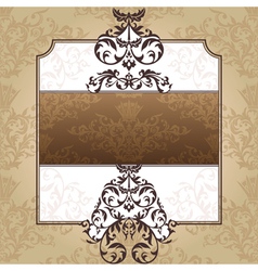 Abstract royal ornate vintage frame vector image