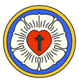 Lutheran rose emblem vector image