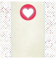 Valentines Heart Card vector image