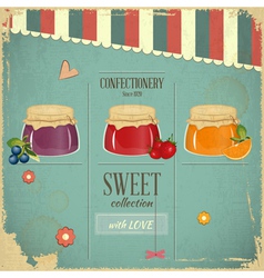 Confectionery Retro Design vector image