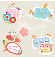 Set of colorful speech bubbles vector image