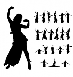 Hula dancers vector image