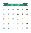 Education Flat Icons vector image