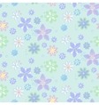 Seamless pattern with flowers vector image