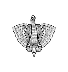 The head of an elephant The head of an elephant vector image