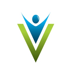 V man letter vector image