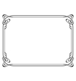 Art nouveau black ornamental decorative frame Art nouveau black ornamental decorative frame vector image