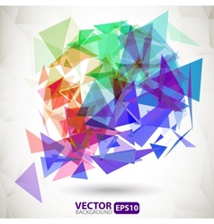 Abstract colorful background with explosion vector image