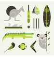 Australia icons vector image