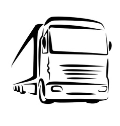 Truck symbol vector image