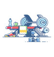 Sports and fitness vector image