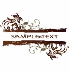 Floral banner design vector image