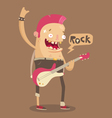Punk rock guitar player vector image