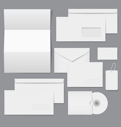 Blank Business Corporate Templates vector image