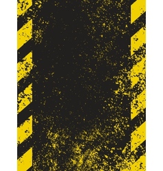 Grungy hazard vector image