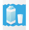 Milk packaging vector image