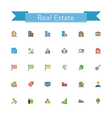Real Estate Flat Icons vector image