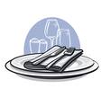 Table setting vector image