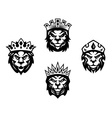 Heraldry lions with crowns vector image